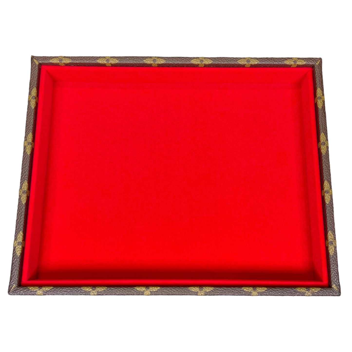 Canvas Wrapped Display Tray (Brown Monogram)