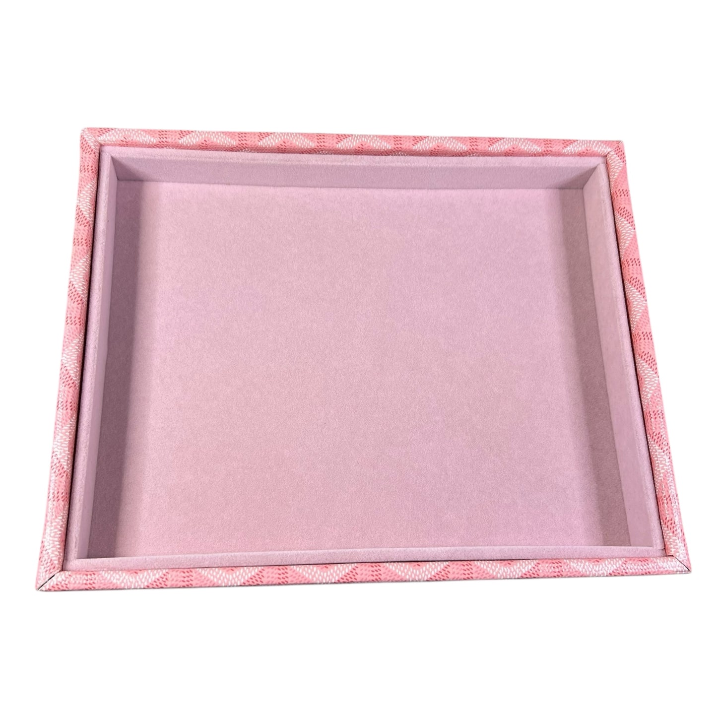Canvas Wrapped Valet Tray (Pink MG)