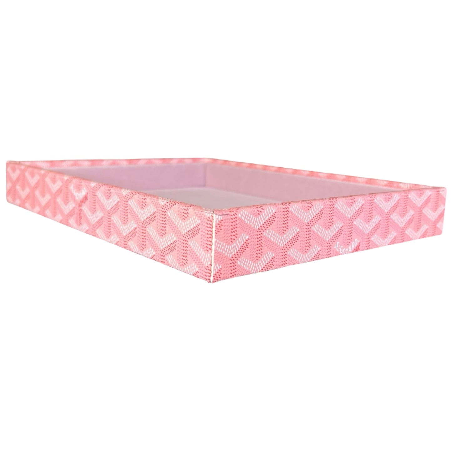 Canvas Wrapped Valet Tray (Pink MG)