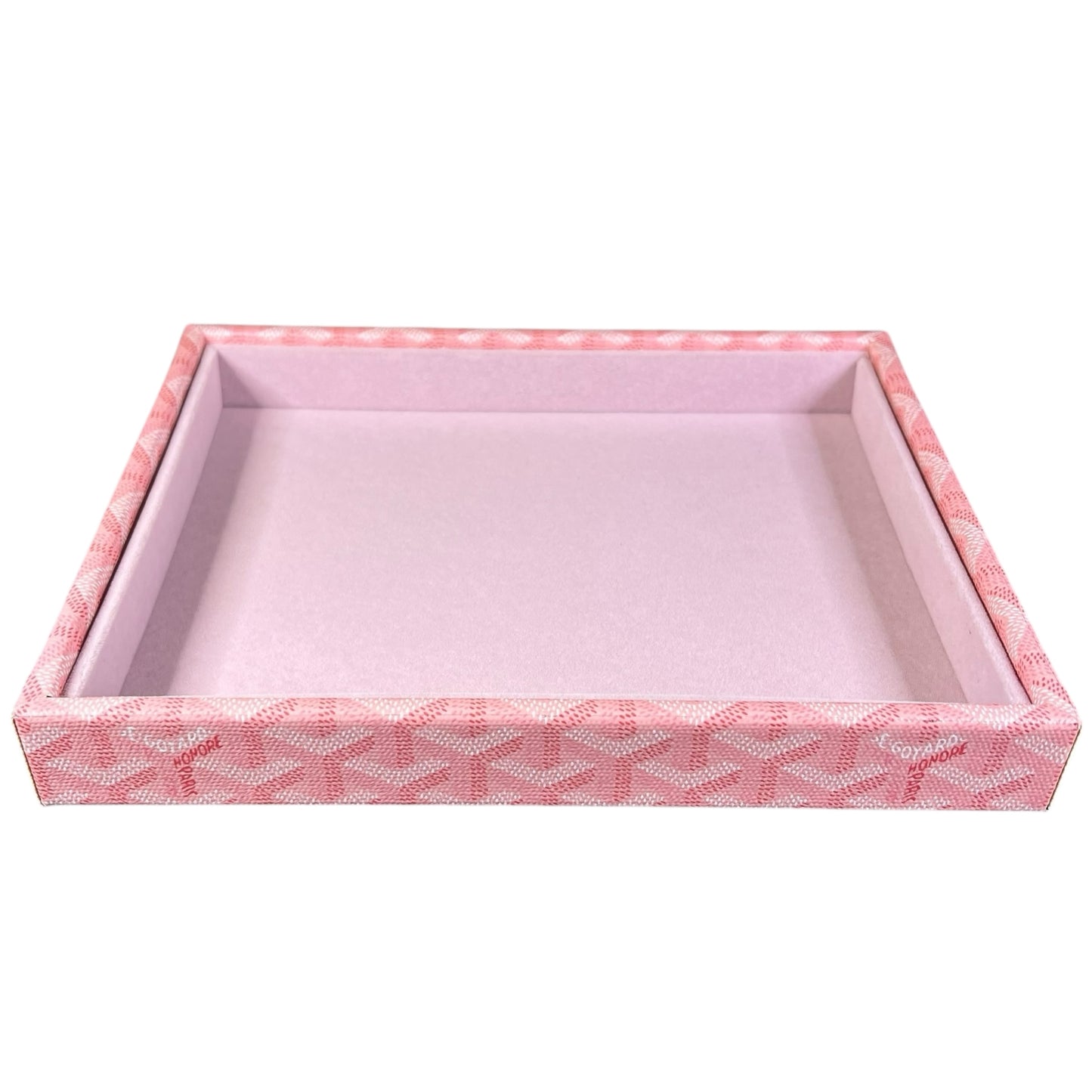 Canvas Wrapped Valet Tray (Pink MG)
