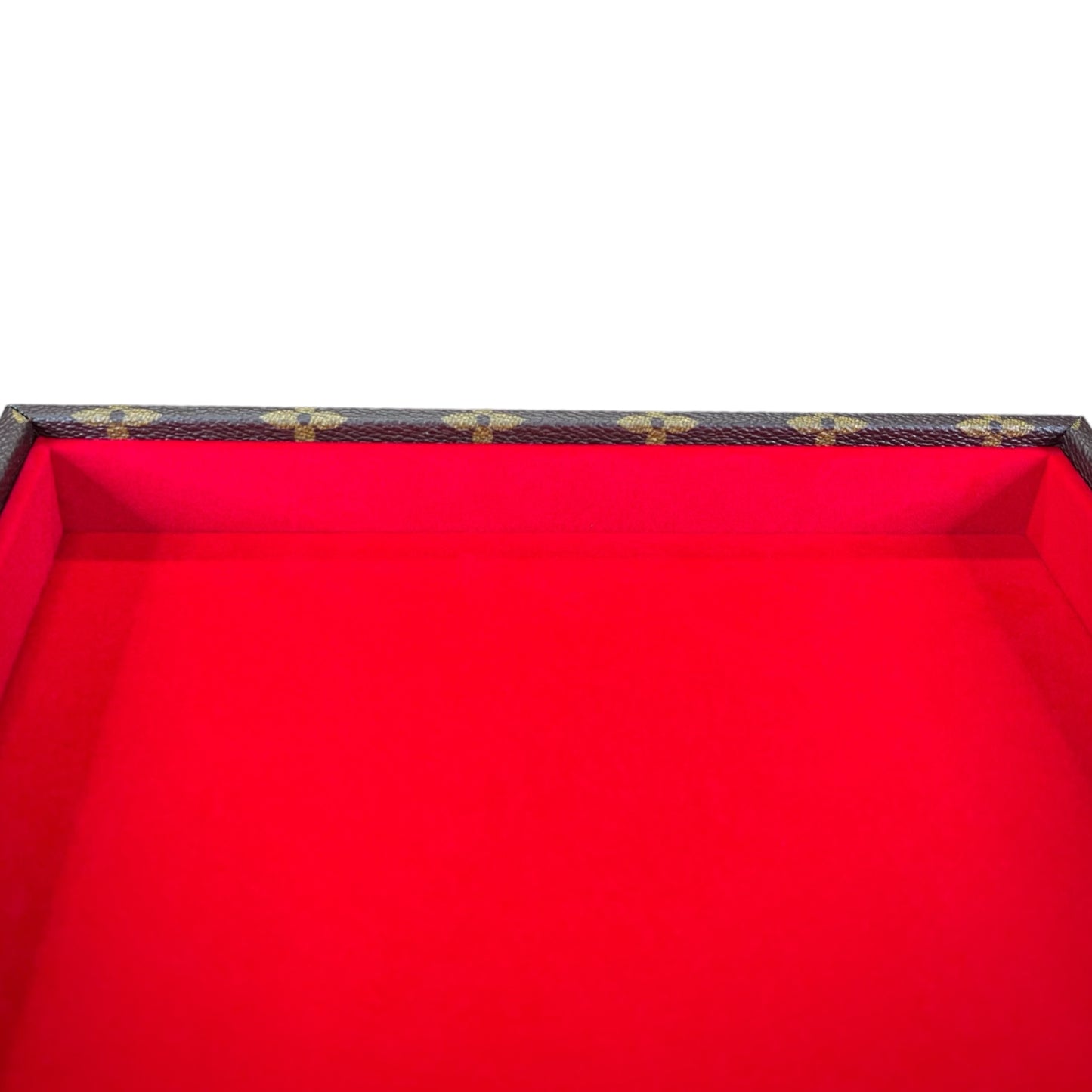 Canvas Wrapped Display Tray (Brown Monogram)