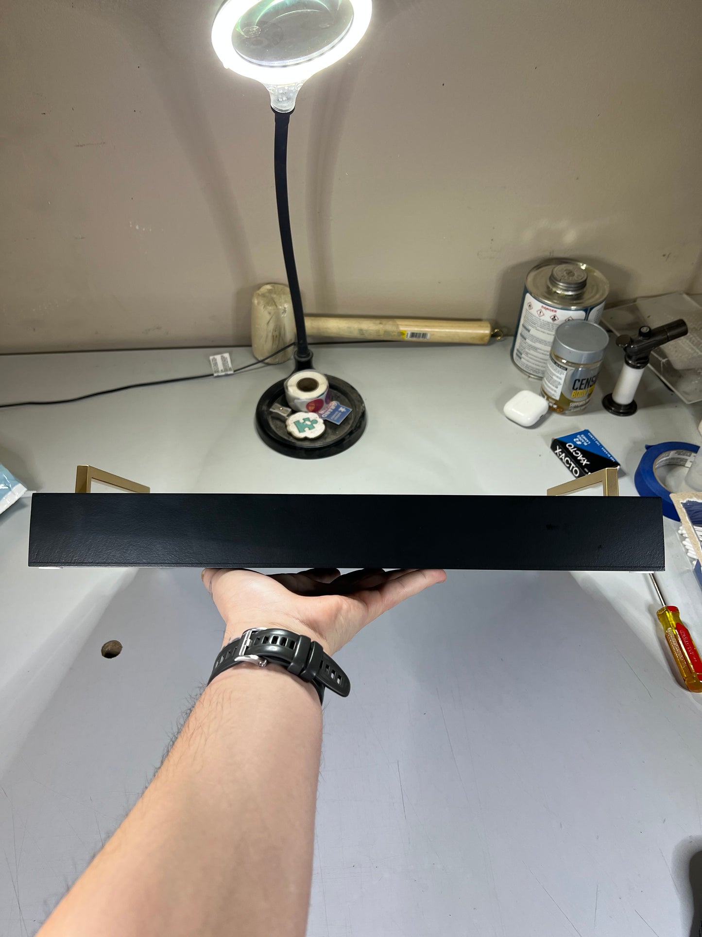 16.25” Tray w Metal Handles