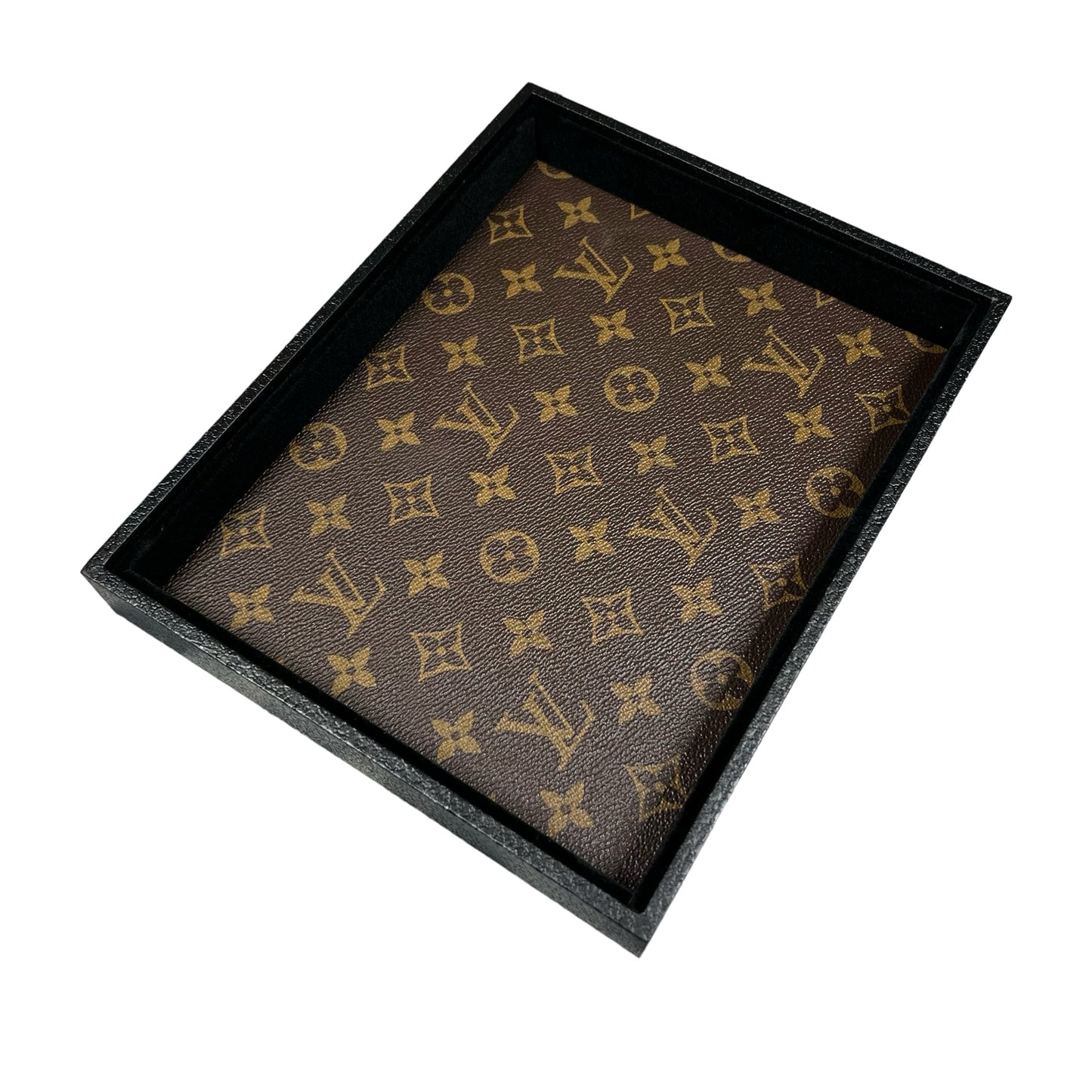 Valet Tray (Brown Monogram)