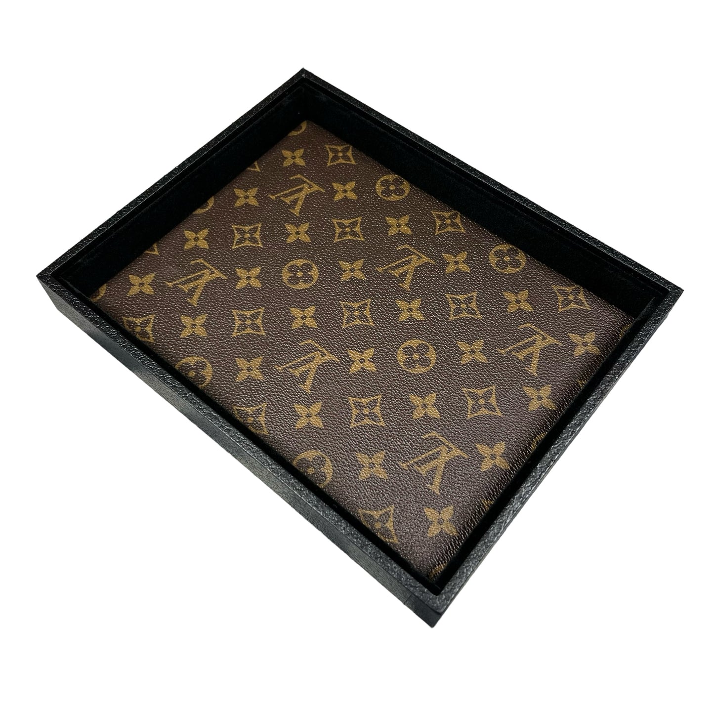 Valet Tray (Brown Monogram)