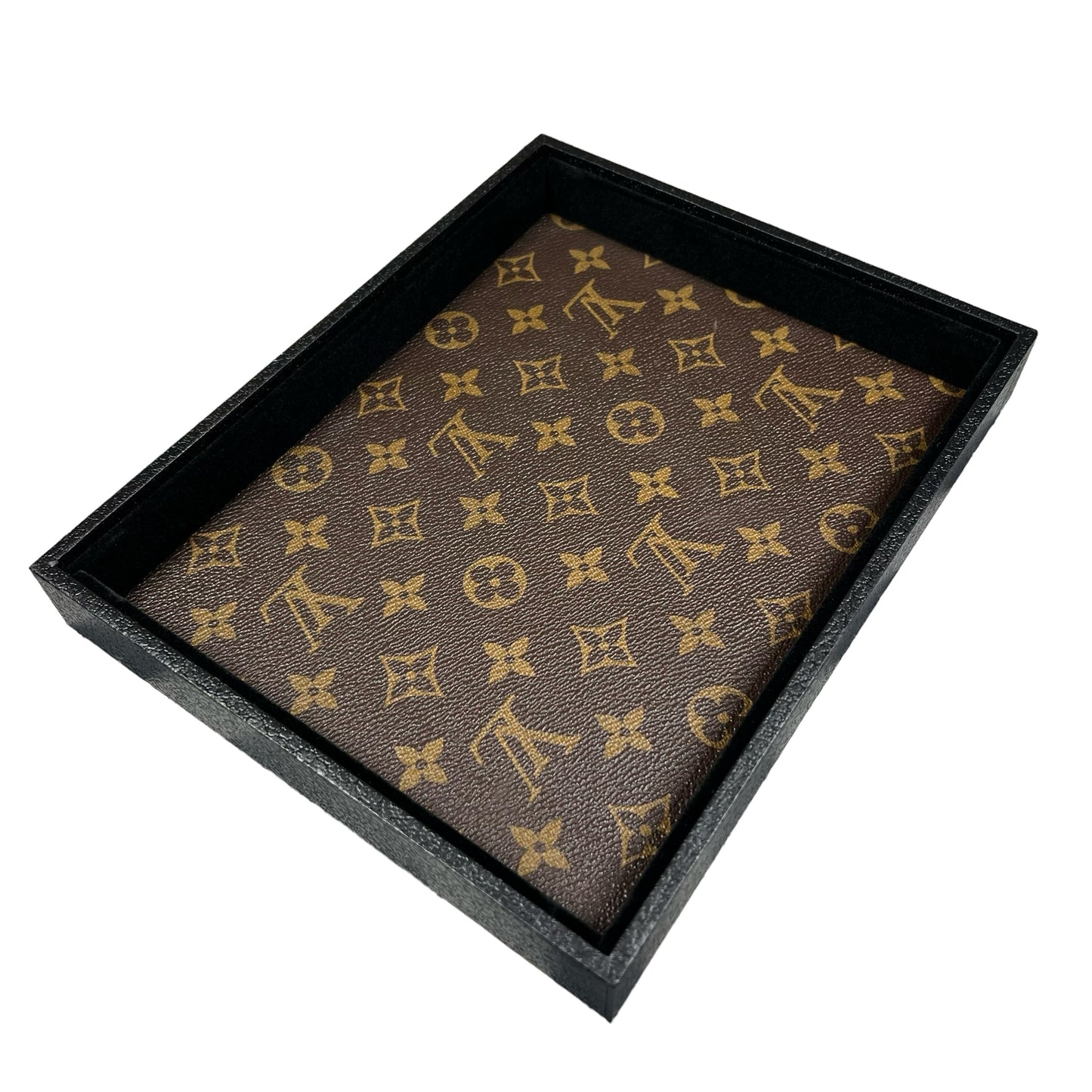 Valet Tray (Brown Monogram)