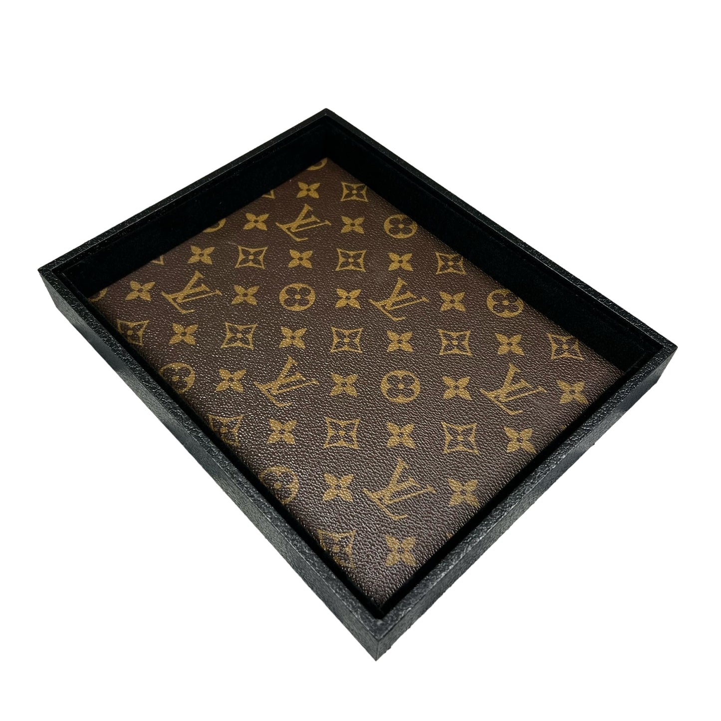 Valet Tray (Brown Monogram)